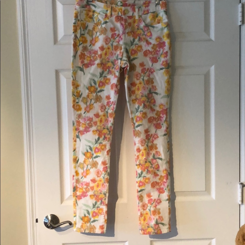 C. Wonder; Floral patterned jeans sz 29, new!